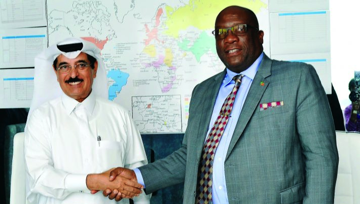 PM Harris and H.E.-Al-Kawari