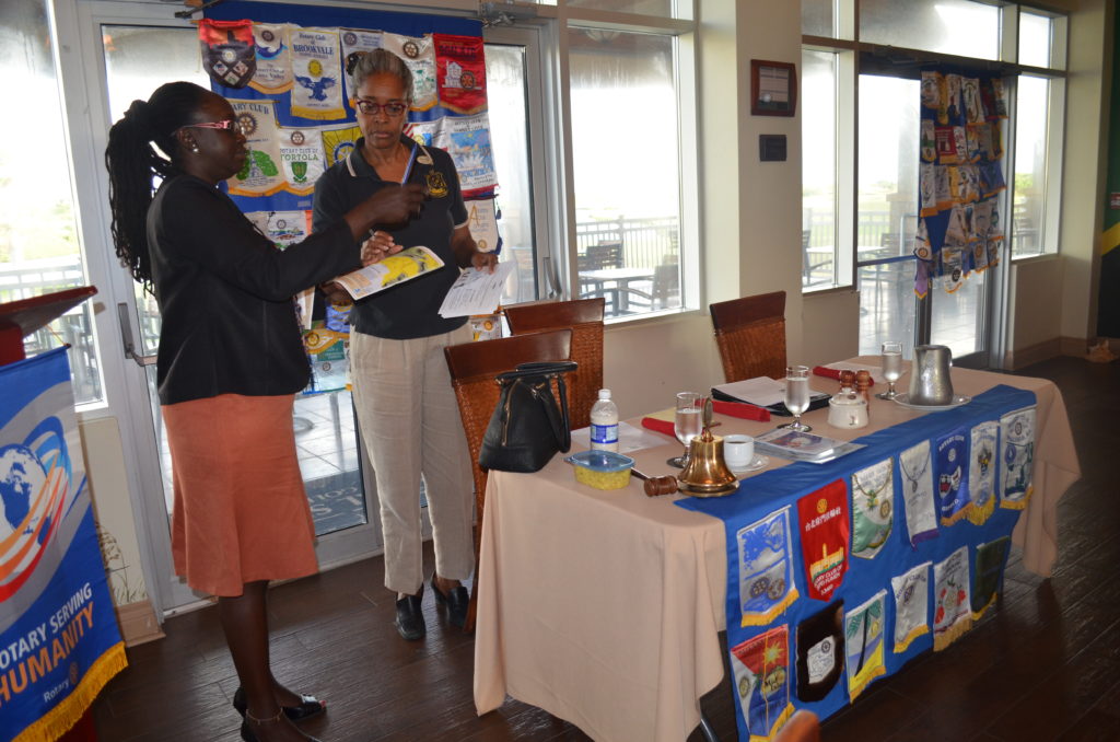 NEMA PRESENTS TO ROTARIANS