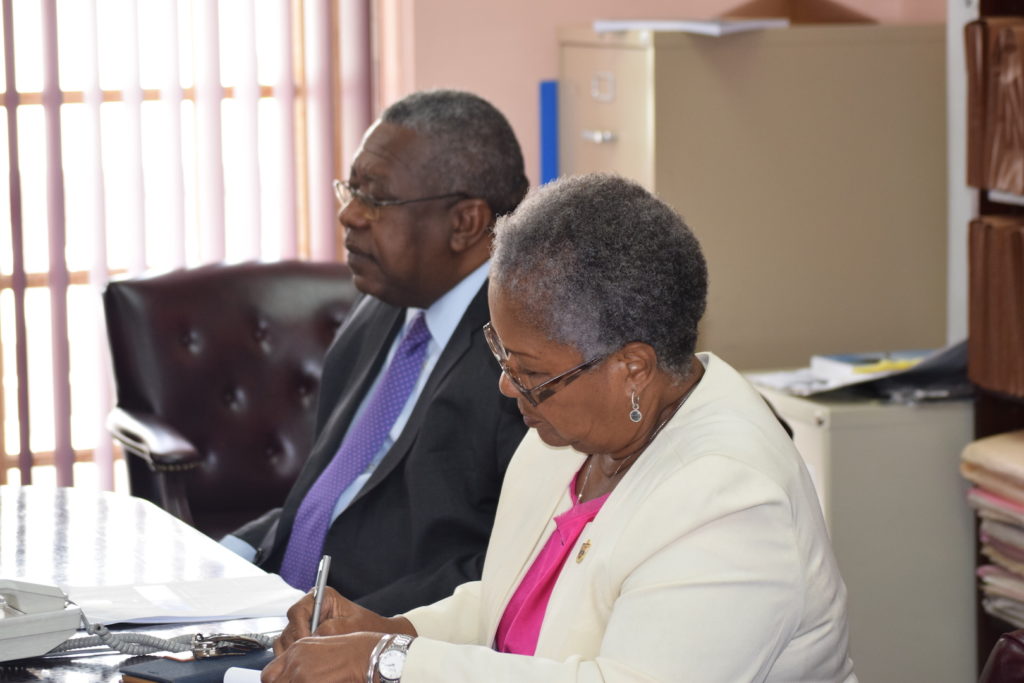 Minister Byron and Cabinet Sectr