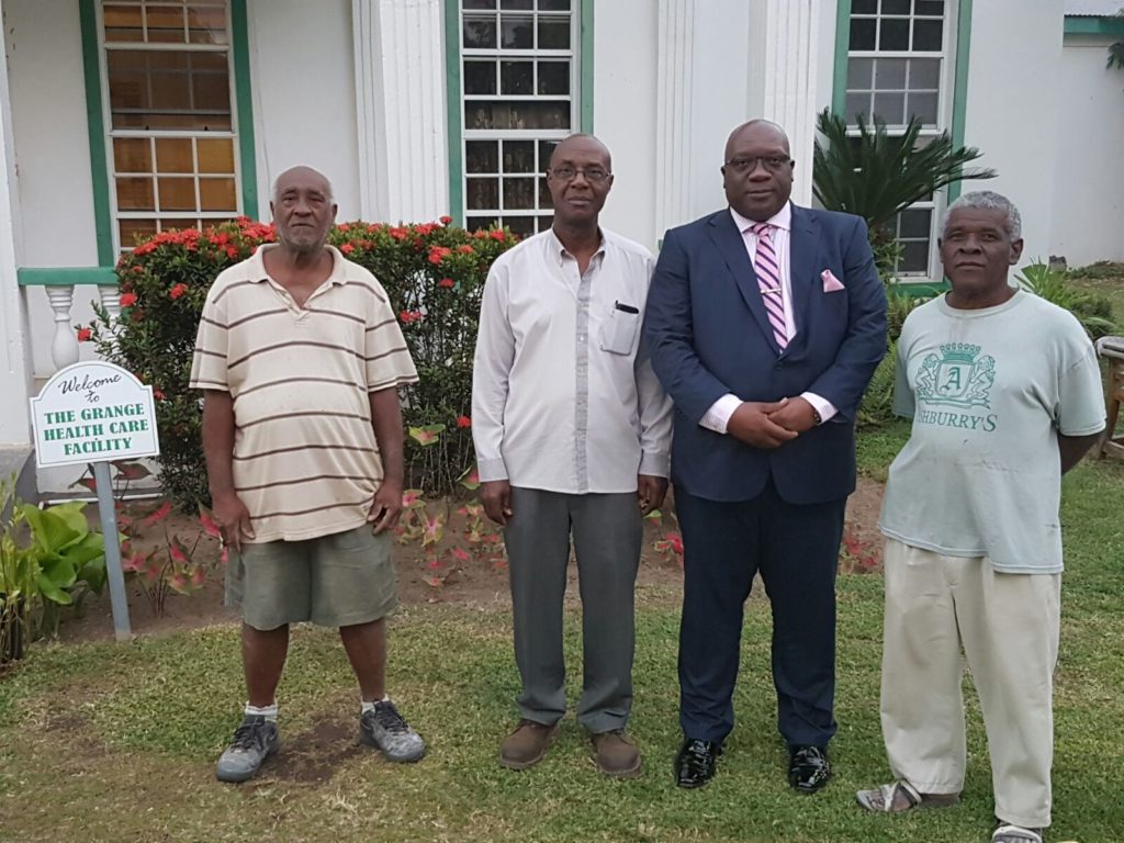 PRIME MINISTER HARRIS TOURS NEWLY PAVED ACCESS ROADS TO THE GRANGE AND OTTLEY’S HOUSING EXTENSION