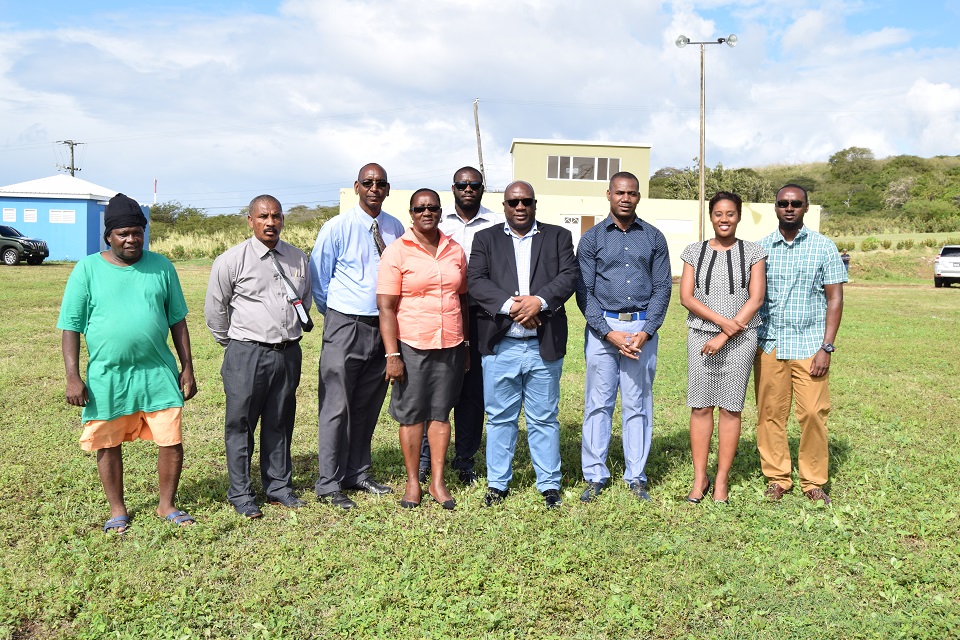 Touring delegation at Boyd's Playing Field
