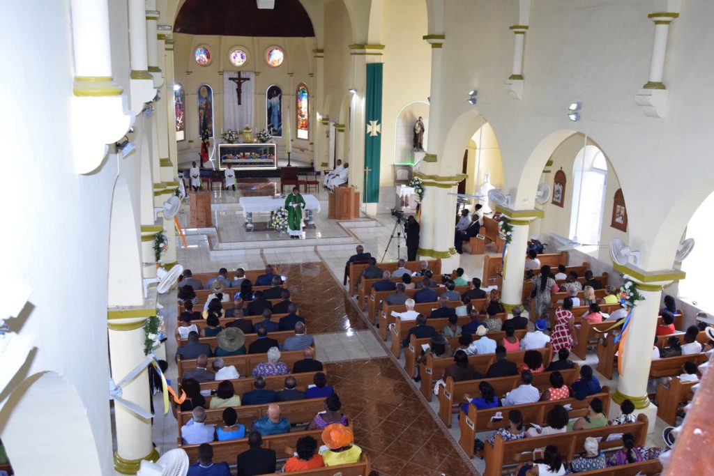 Faithful gathered for Worship at Co-Cathedral of Immaculate Conception