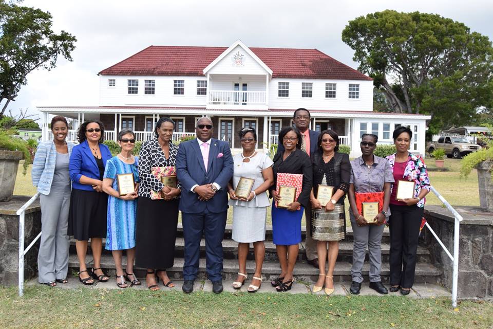 Prime Minister Harris with 2017 International Women's Day Awards