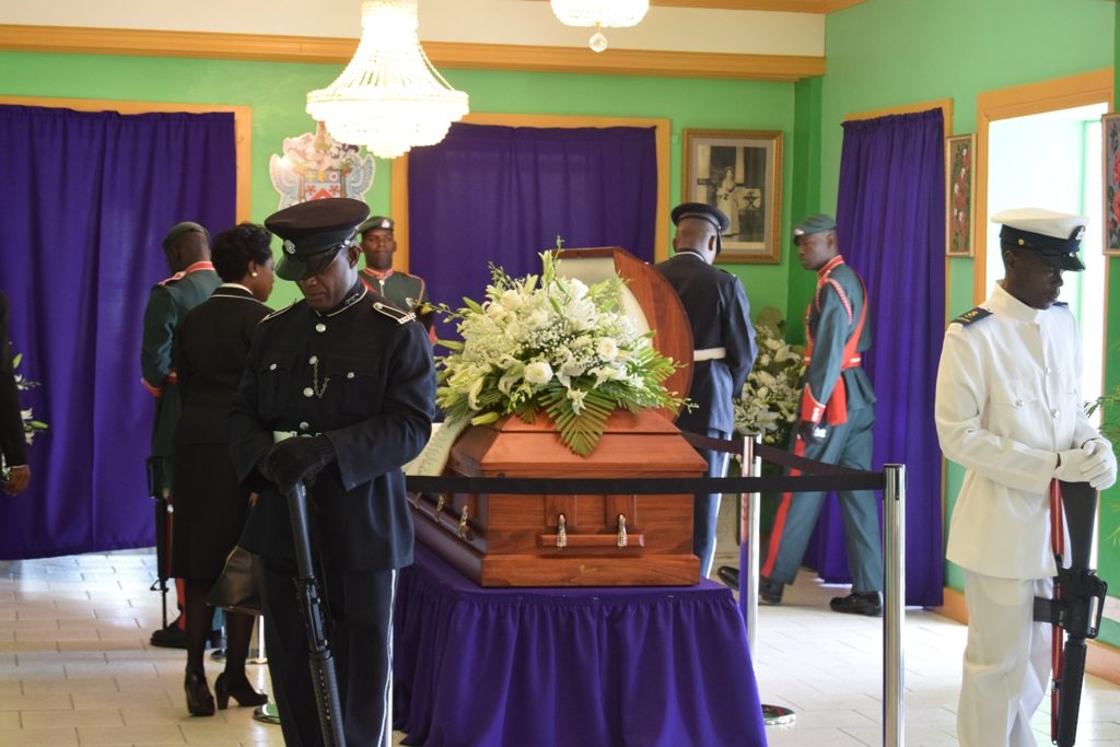 PM HARRIS HONOURS CONTRIBUTION AND MEMORY OF THE LATE GOVERNOR GENERAL, SIR CUTHBERT SEBASTIAN