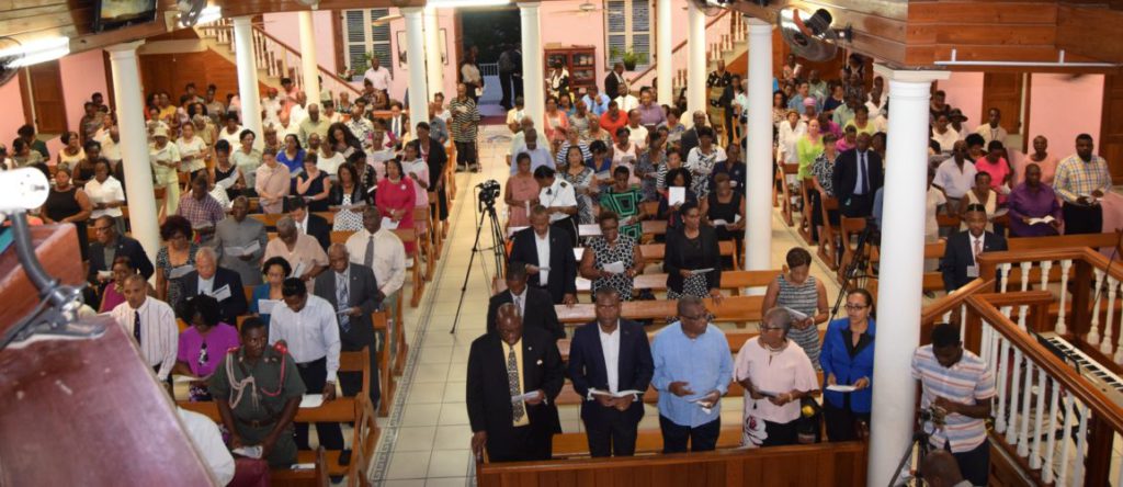 HUNDREDS GIVE THANKS TO GOD THAT ST. KITTS AND NEVIS WAS SPARED FROM HURRICANE IRMA