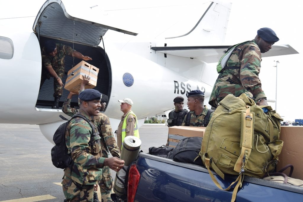 ST. KITTS-NEVIS POLICE DEPLOYED IN DOMINICA EAGER TO CONNECT WITH FAMILY MEMBERS