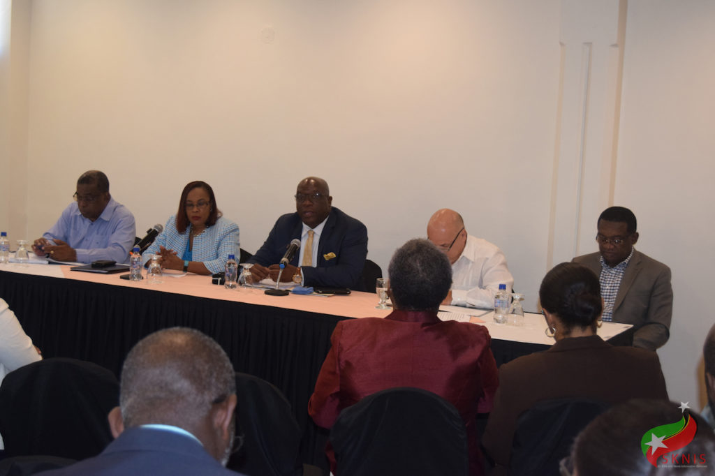 ST. KITTS-NEVIS PRIME MINISTER SAYS HIS GOVERNMENT SUPPORTS SUSTAINED CONSULTATIVE DIALOGUE ON KEY GROWTH ISSUES