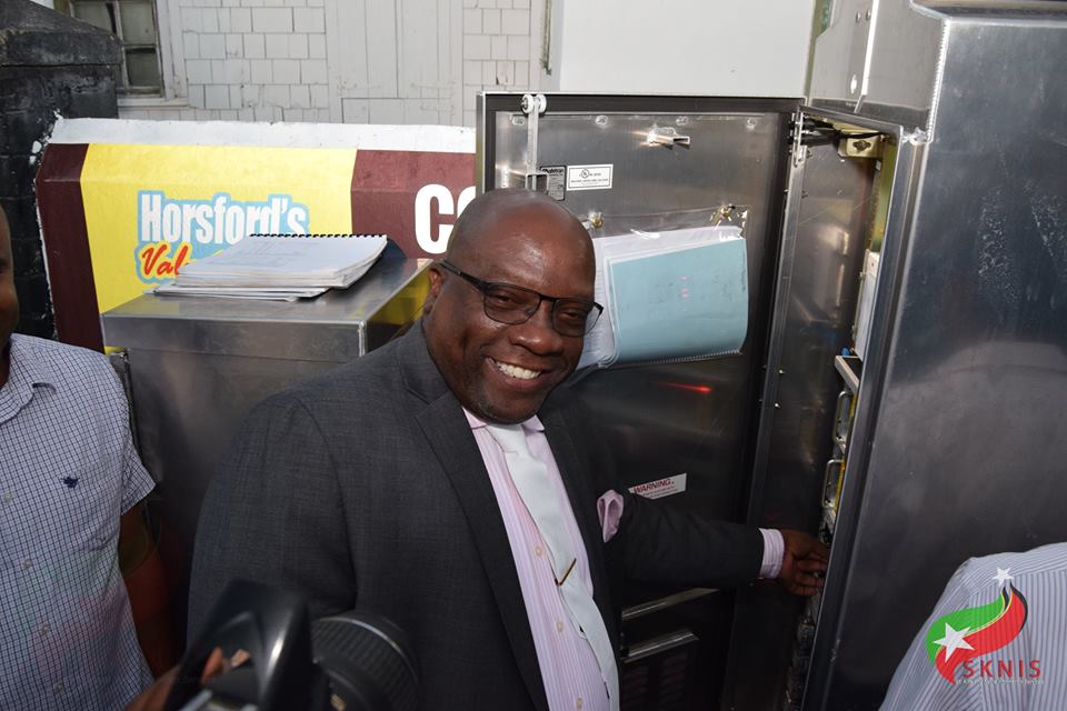 PRIME MINISTER HARRIS OFFICIALLY FLICKS ON TRAFFIC LIGHTS IN BASSETERRE