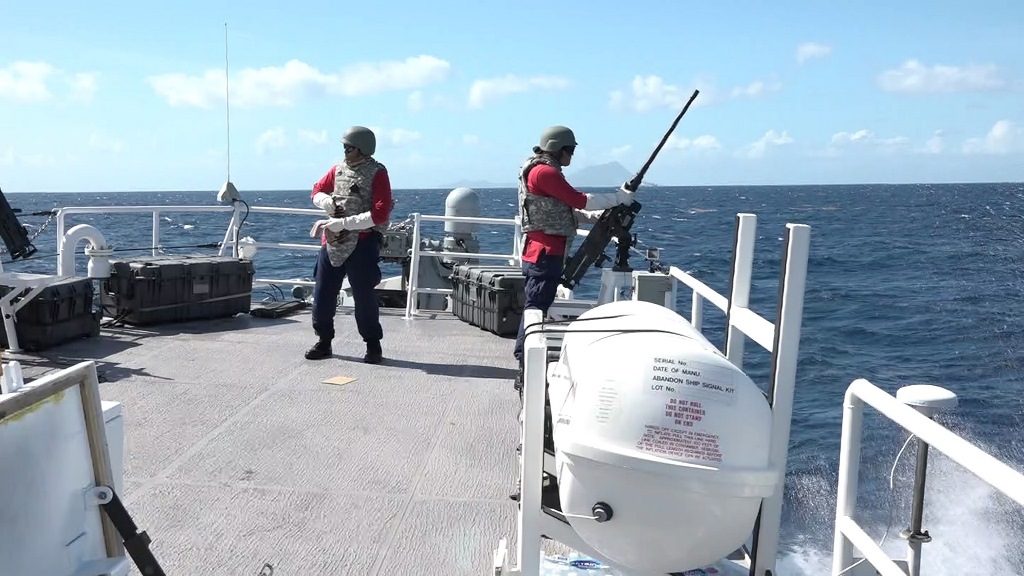 SOLDIERS FROM ST. KITTS-NEVIS, THE DOMINICAN REPUBLIC AND THE UNITED STATES DEMONSTRATE LIVE FIRE CAPABILITIES