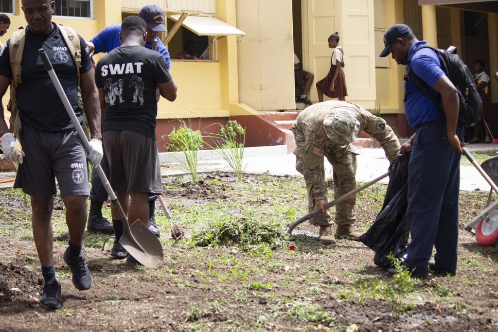 MULTINATIONAL FORCES LEAVE MARK ON ST. KITTS-NEVIS BEFORE MOVING ON TO BAHAMAS FOR PHASE TWO OF EXERCISE TRADEWINDS 2018