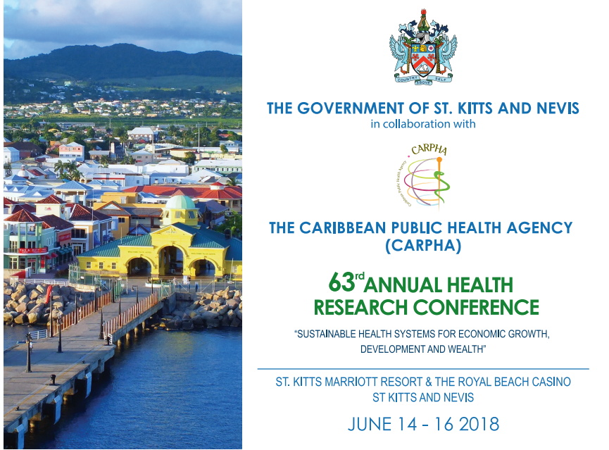 SAINT KITTS AND NEVIS TO HOST 63RDCARPHA HEALTH RESEARCH CONFERENCE FROM JUNE 14 – 16