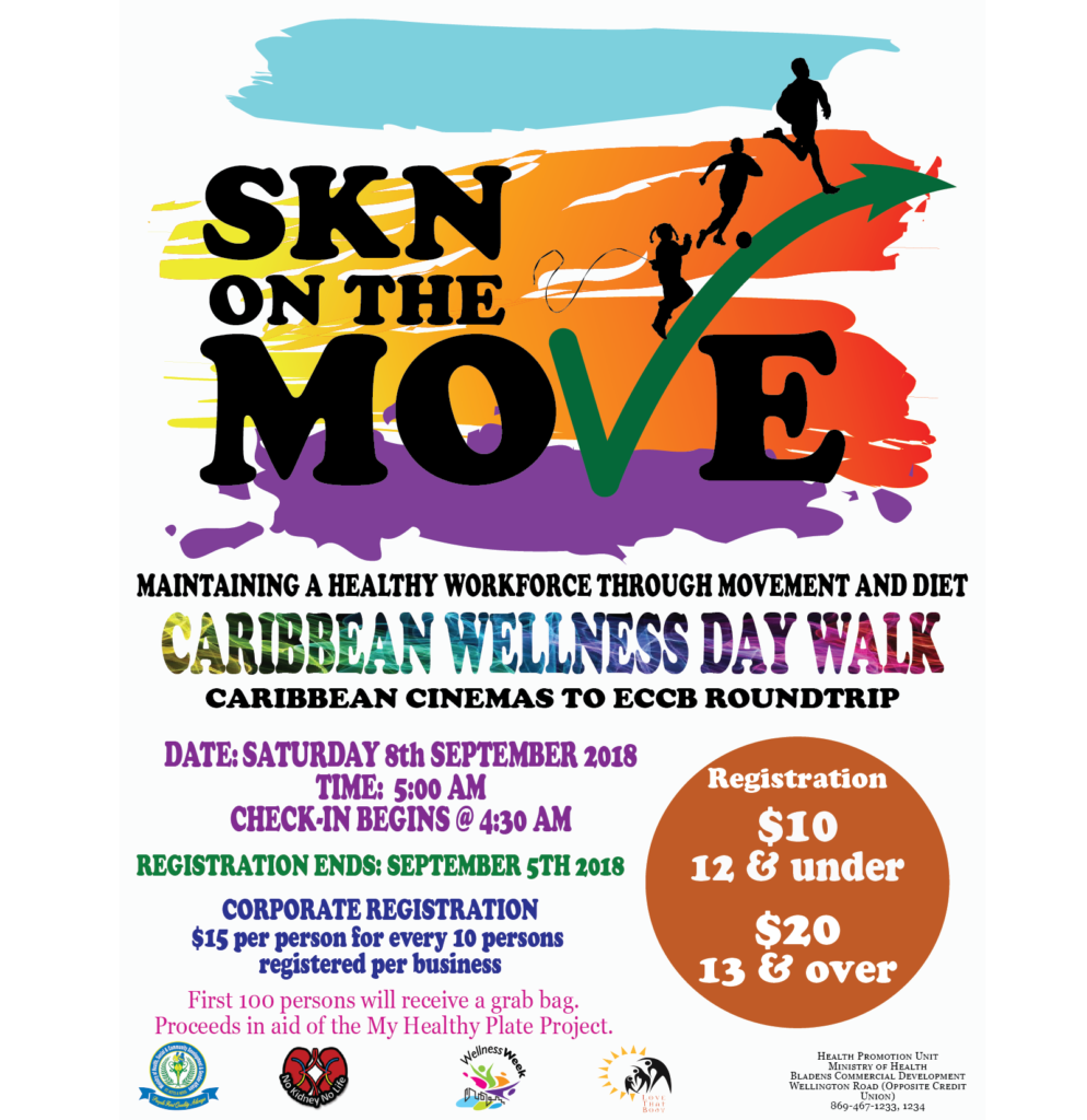 MINISTRY OF HEALTH PARTNERS WITH ELITE FITNESS FOR CARIBBEAN WELLNESS DAY WALK