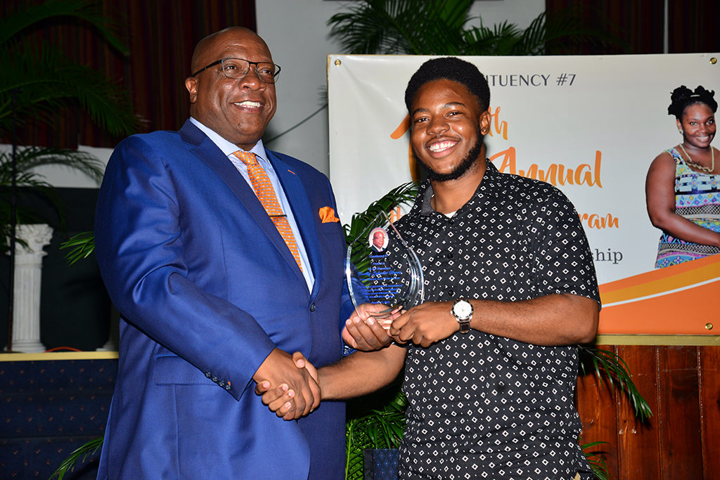 PAST HELP-A-CHILD RECIPIENT THANKS PM HARRIS FOR HELPING TO POSITIVELY SHAPE HIS FUTURE