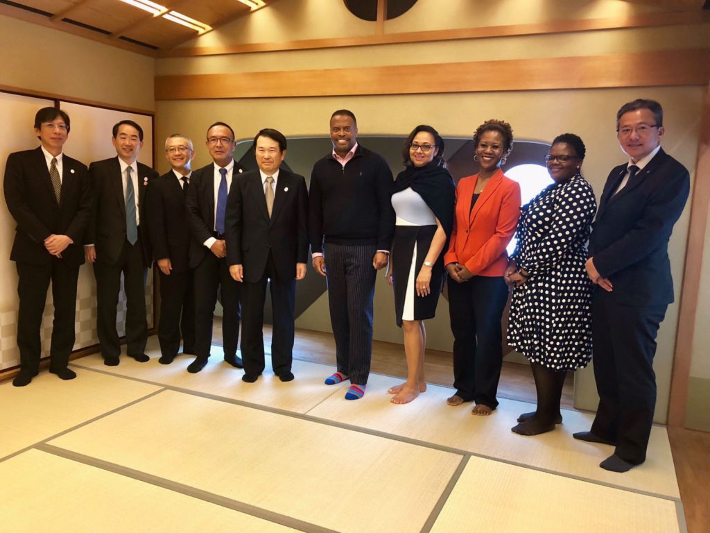 Minister Brantley engages with Osaka Prefecture Government Officials