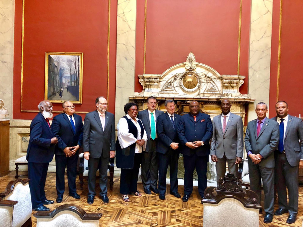 PM HARRIS AND HIS DELEGATION TO URUGUAY DISCUSS IN MONTEVIDEO THE WAY FORWARD ON VENEZUELA