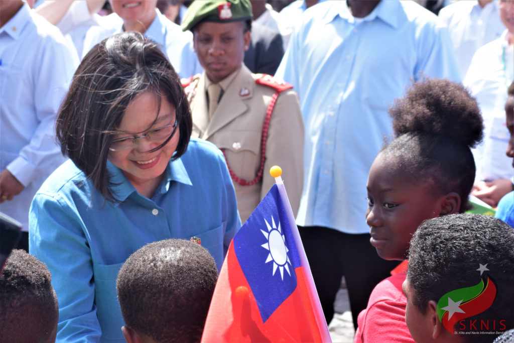 HUNDREDS GATHER AT BERKELEY MEMORIAL IN BASSETERRE TO GREET PRESIDENT OF THE ROC (TAIWAN), H.E. DR. TSAI ING-WEN