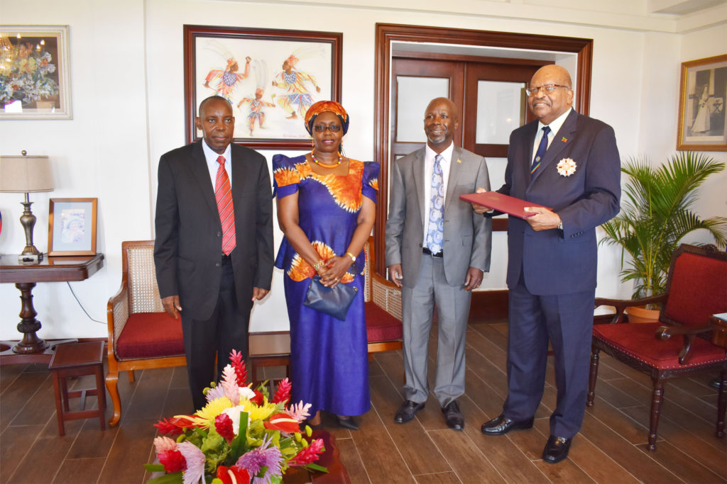 Kenya’s High Commissioner to the Federation presents letters of Credence to the Governor General