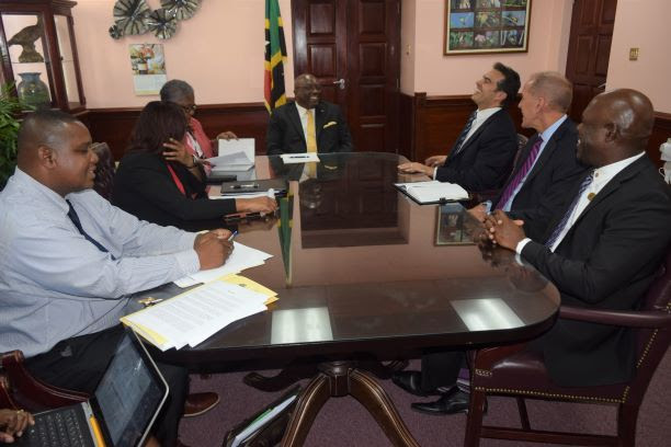 SCOTIABANK’S REGIONAL LEADERS CALL ON PRIME MINISTER HARRIS