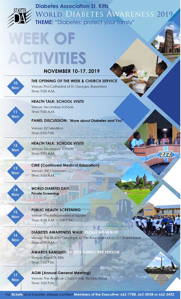 CABINET GIVES SUPPORT TO THE ST. KITTS DIABETES ASSOCIATION’S WEEK OF ACTIVITIES