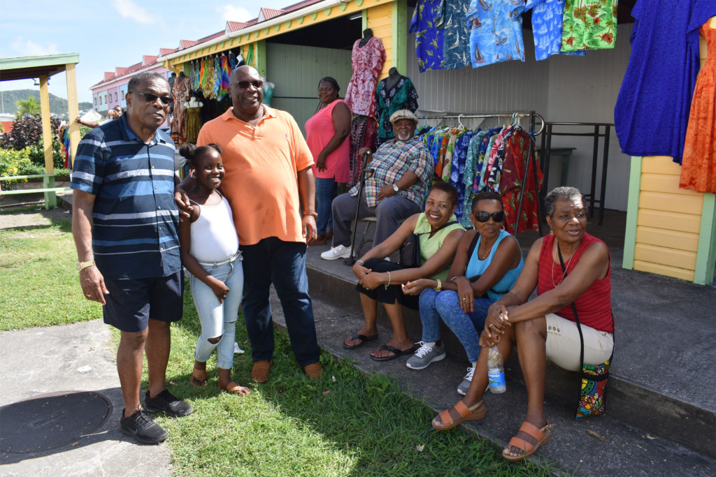 Second Cruise Pier: PM Harris and Minister Liburd visit Amina Craft Market vendors