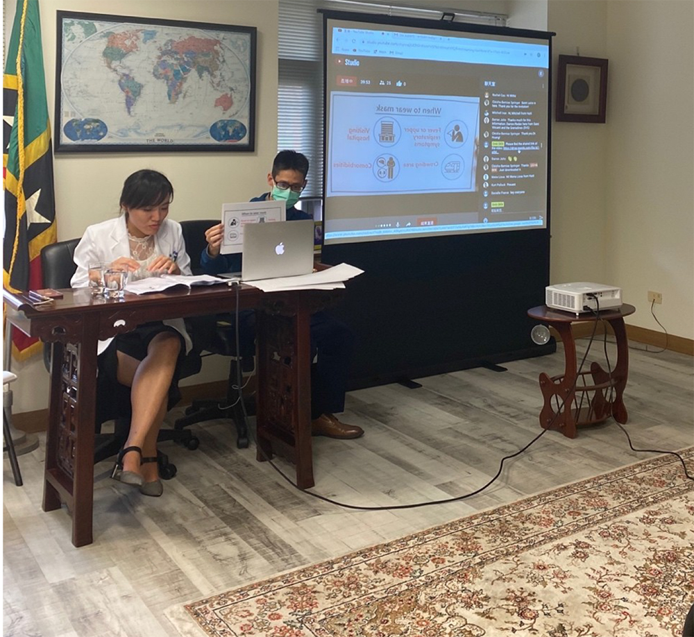 Federation’s Embassy in Taiwan hosts information session on Covid -19 for students and Nationals