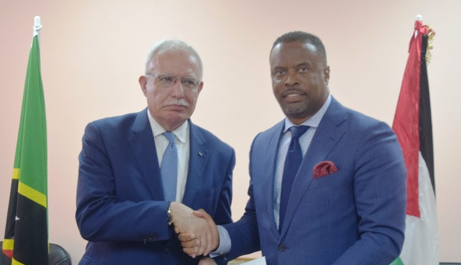STATE OF PALESTINE JOINS LIST OF COUNTRIES TO CONGRATULATE ST. KITTS AND NEVIS ON 37 YEARS OF NATIONHOOD