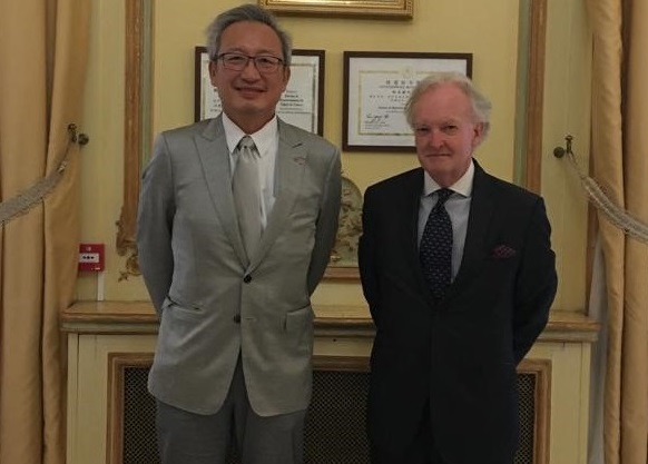The Federation of St. Kitts & Nevis and Republic of China (Taiwan) envoys meet in Paris