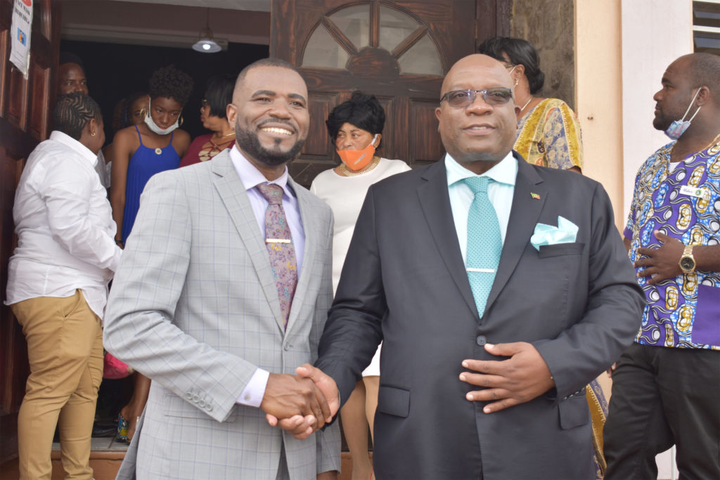 Destiny International Church thanks PM Harris for worshipping at its new location