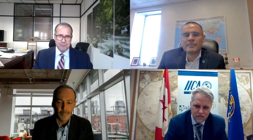 The Canadian organization Développement International Desjardins and IICA join forces to strengthen financing and agricultural insurance systems in Latin America and the Caribbean