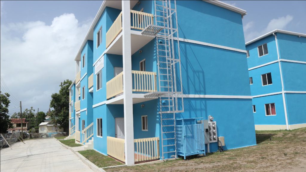 PRIME MINISTER HARRIS HIGHLY IMPRESSED WITH WELLINGTON ROAD HOUSING COMPLEX