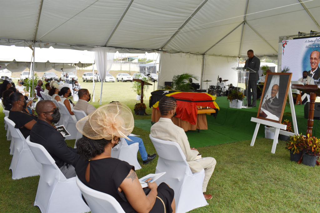 Official funeral accords fitting send-off for Nevisian icon, the Late Arthur Evelyn