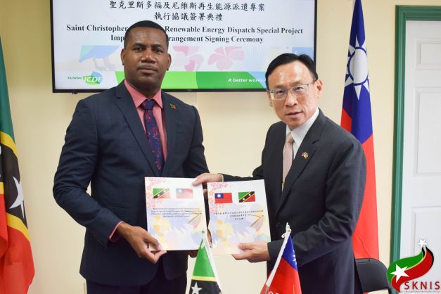 ROC (TAIWAN) RENEWS COMMITMENT TO THE GOVERNMENT OF ST. KITTS & NEVIS IN THE AREA OF RENEWABLE ENERGY