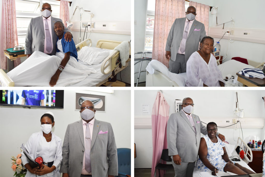 PM Harris brings cheer on Caribbean Emancipation Day to patients at JNF Hospital