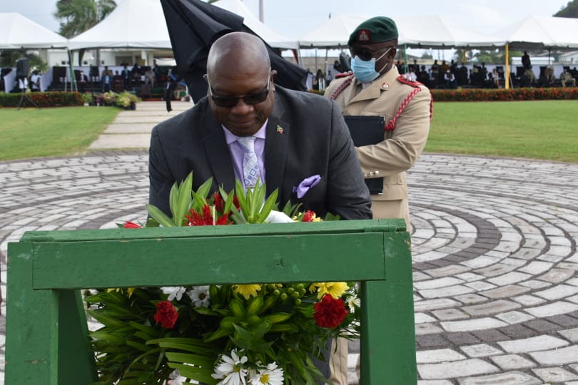 PRIME MINISTER HARRIS URGES ALL TO BE TRUE HEROES TO ST. KITTS AND NEVIS