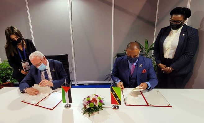 Saint Kitts and Nevis signs visa waiver with the State of Palestine