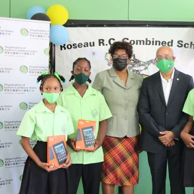 OECS and Spirit of America Donate Tablets to Students