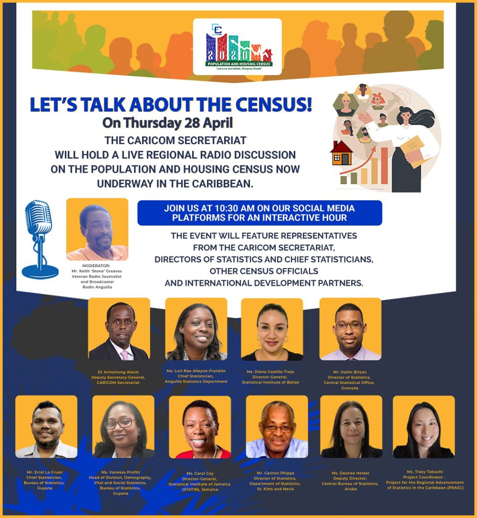 CARICOM Secretariat holds live radio and online programme on Census