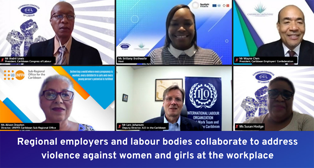 Regional employers and labour bodies collaborate to address violence against women and girls at the workplace