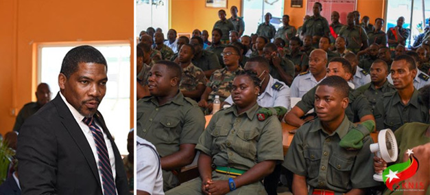 “THE RULE OF LAW IS FUNDAMENTAL TO THE SURVIVAL OF ANY DEMOCRACY,” PRIME MINISTER DR. DREW TELLS SKNDF SOLDIERS