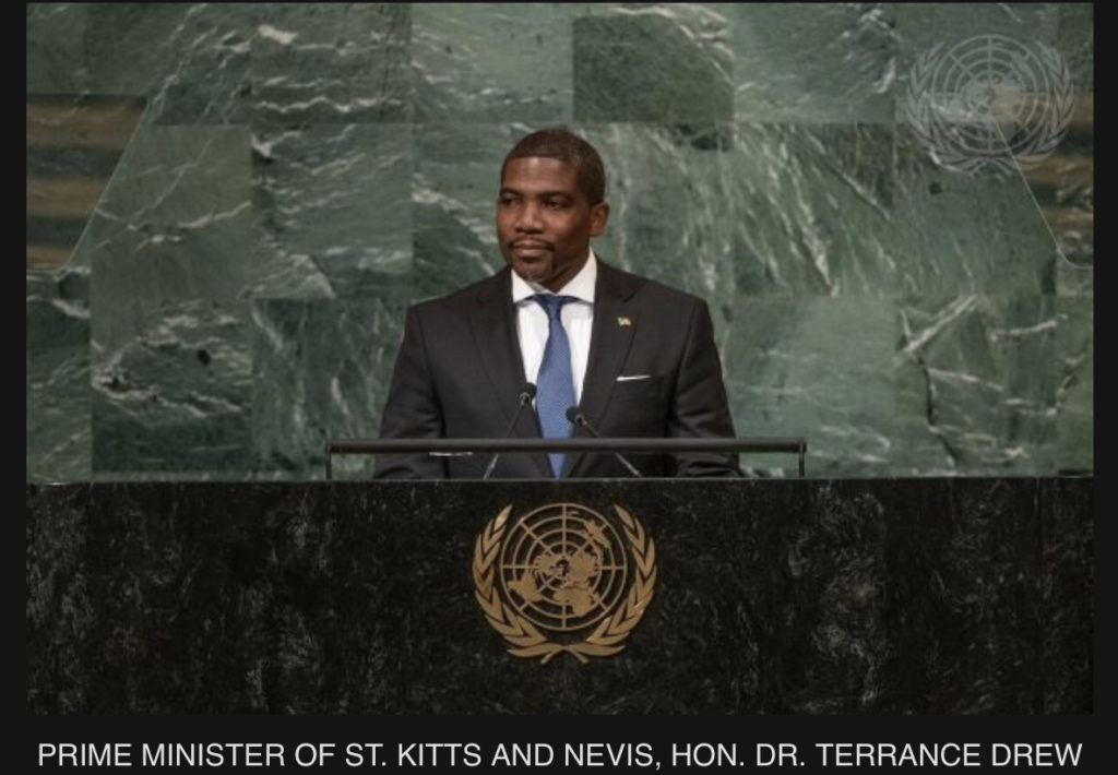 Statement to the 77th General Assembly of the United Nations by the Hon. Dr. Terrance Drew, Prime Minister of St Kitts and Nevis