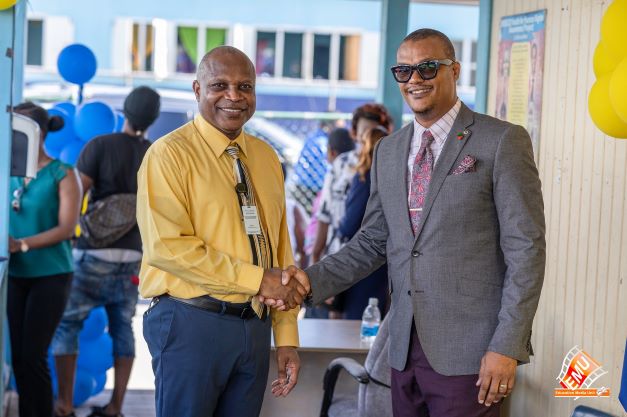 MINISTER OF EDUCATION DELIVERS KEY MESSAGE TO STUDENTS OF THE BASSETERRE HIGH SCHOOL ON THE RE-OPENING OF SCHOOL; GIVES COMMITMENT TO A NEW BHS