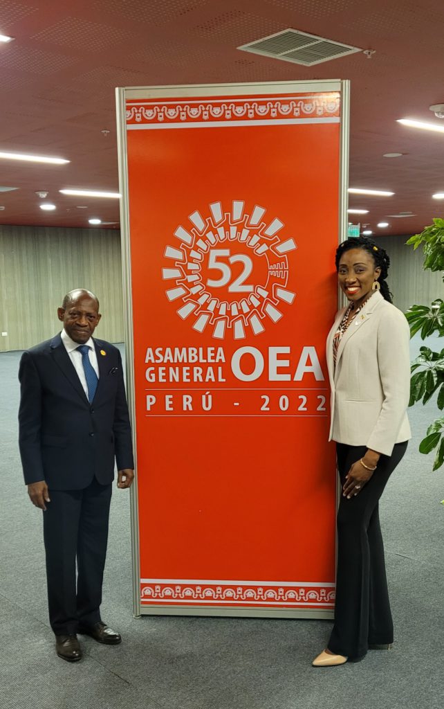 Foreign Minister Douglas attends 52nd OAS General Assembly in Lima, Peru
