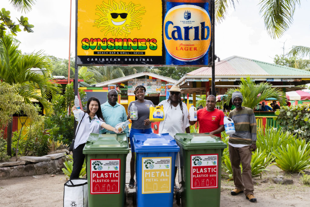 Recycling in St. Kitts and Nevis: Bin Placement Programme takes off in Nevis