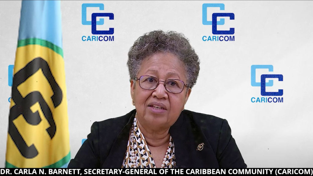 MESSAGE FROM DR. CARLA N. BARNETT, SECRETARY-GENERAL OF THE CARIBBEAN COMMUNITY (CARICOM), ON THE THE 16 DAYS OF ACTIVISM CAMPAIGN AGAINST GENDER-BASED VIOLENCE 25 NOVEMBER – 10 DECEMBER, 2023