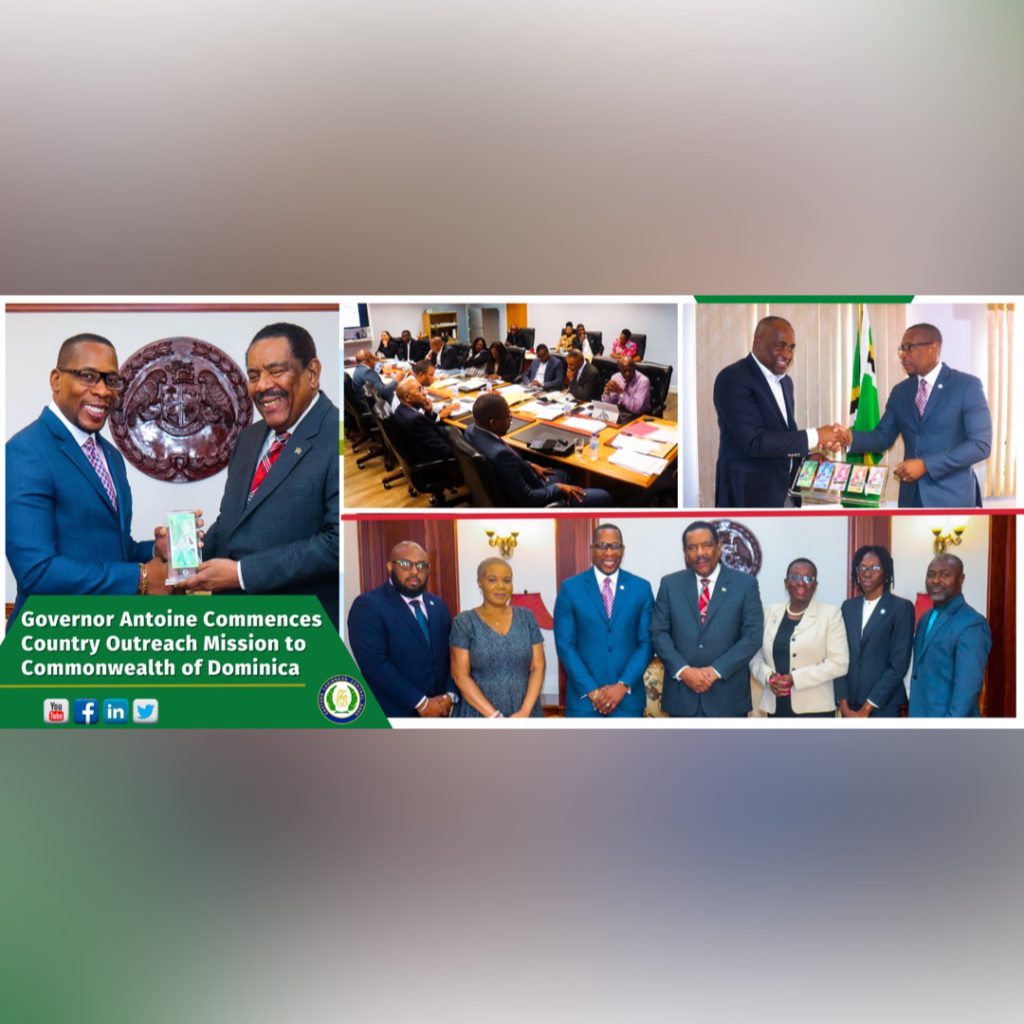 ECCB Governor’s Next Country Outreach Mission Runs From 8 to 11 May in Commonwealth of Dominica