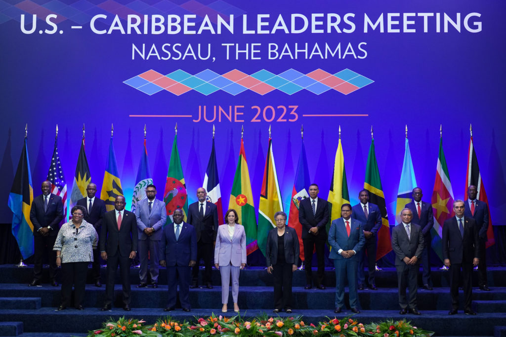 MEETING BETWEEN HEADS OF STATE AND GOVERNMENT OF THE CARIBBEAN AND THE US VICE PRESIDENT, KAMALA HARRIS NASSAU, THE BAHAMAS 8 JUNE 2023