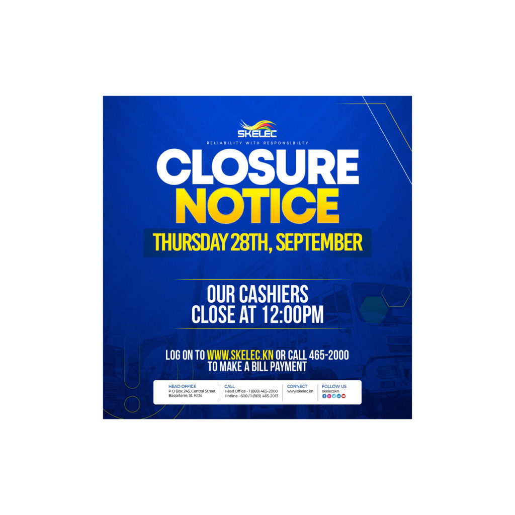 SKELEC CASHIERS TO CLOSE HALF-DAY