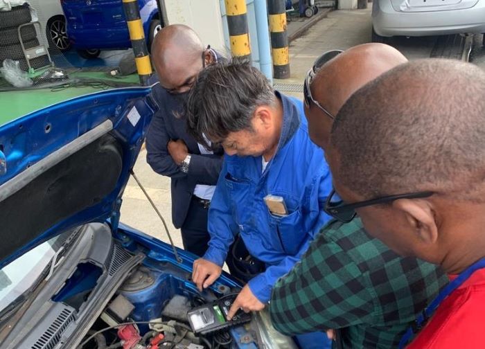 TWO VEHICLE INSPECTORS VISIT JAPAN TO GAIN INSIGHT ON PRE-SHIPMENT INSPECTION