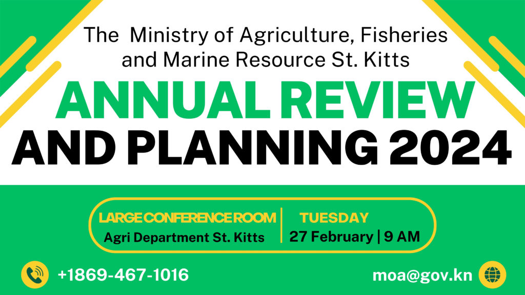 MINISTRY OF AGRICULTURE PREPARING TO HOST ANNUAL REVIEW AND PLANNING MEETING ON TUESDAY