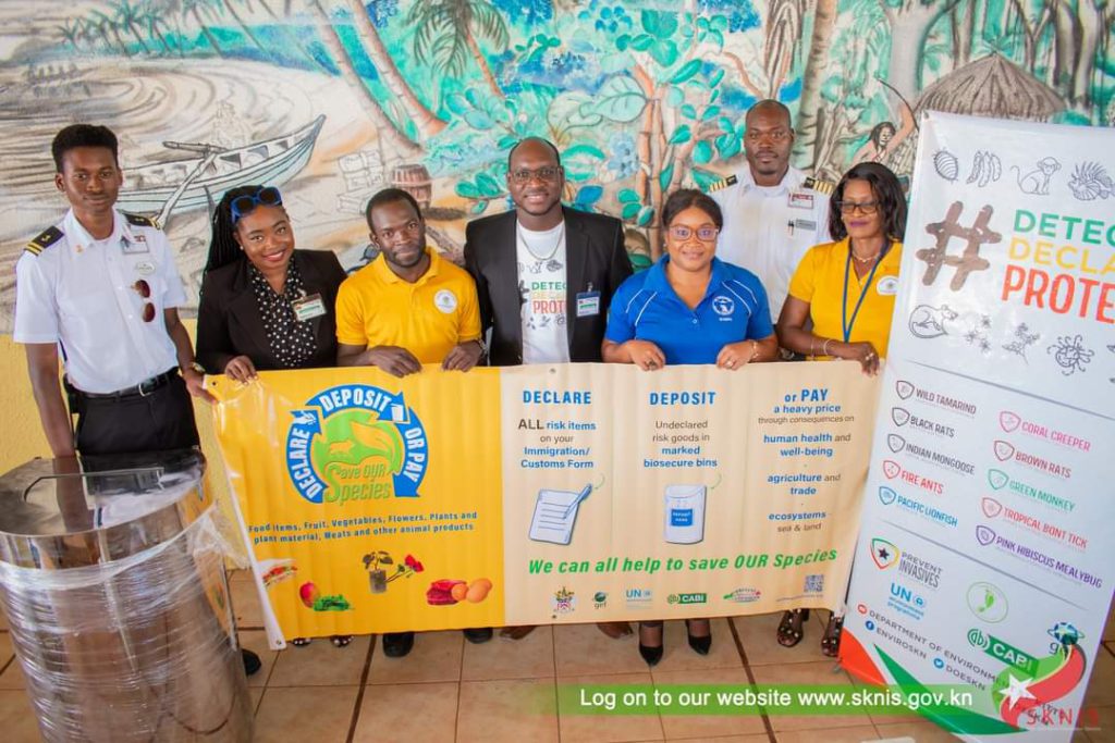 The Battle Against Invasive Alien Species Continues Biosecurity Bins Handed Over to Strengthen Fight Against Invasive Alien Species